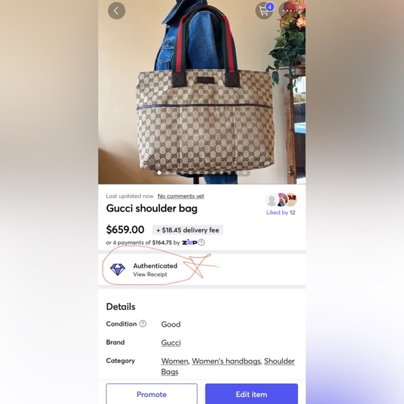 A30- 💯% authentic Gucci shoulder bag - Picture 16 of 16